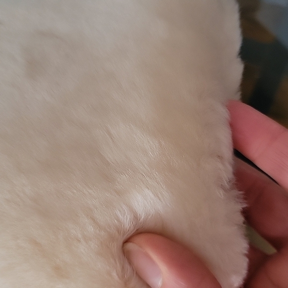 Australian Cloud Nine Genuine Shipskin Shearling Fur Winter Hat Ivory Sherpa L main image 14